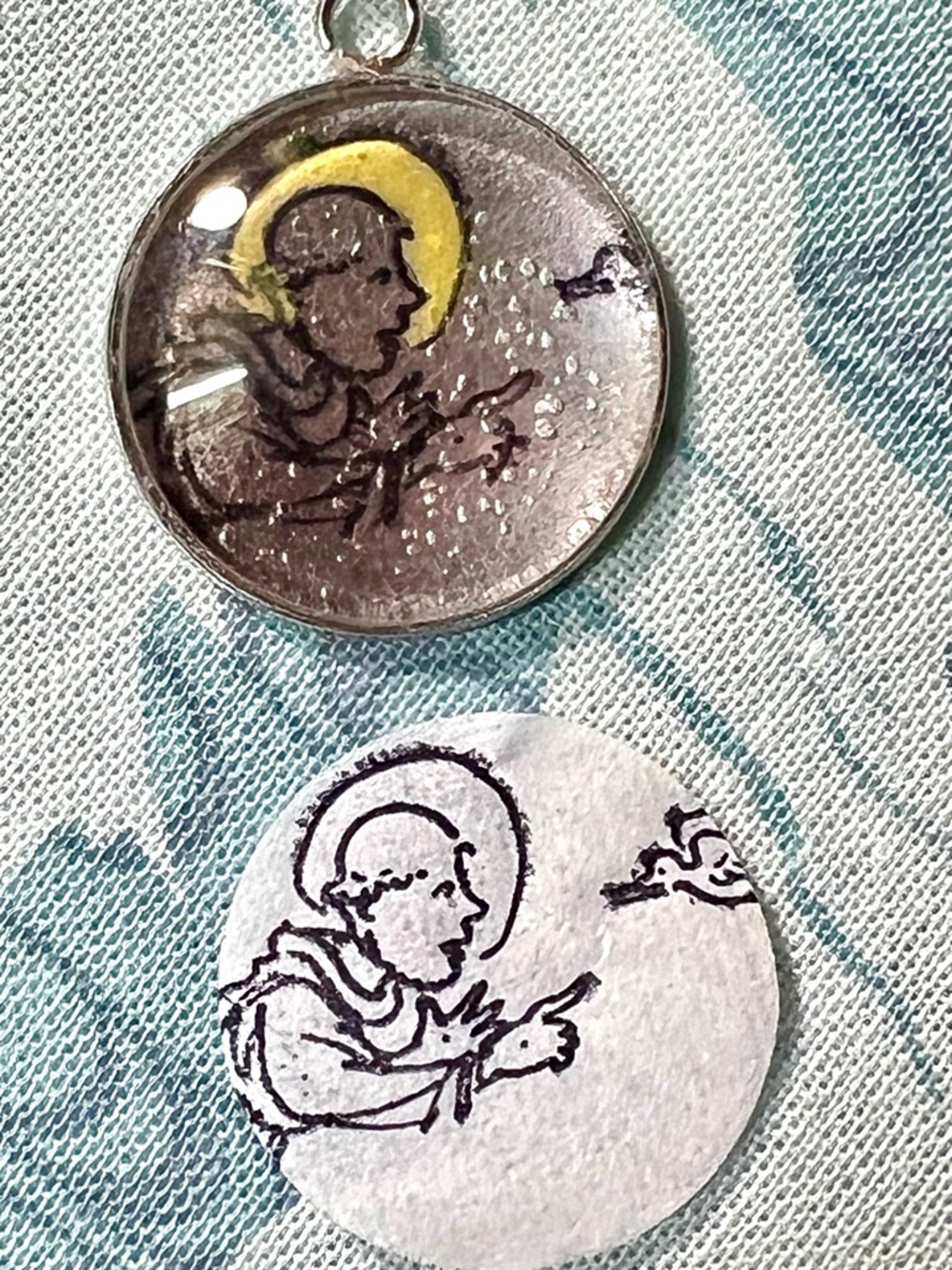 Saint Francis Protection Stainless Steel Pendant People and Pets